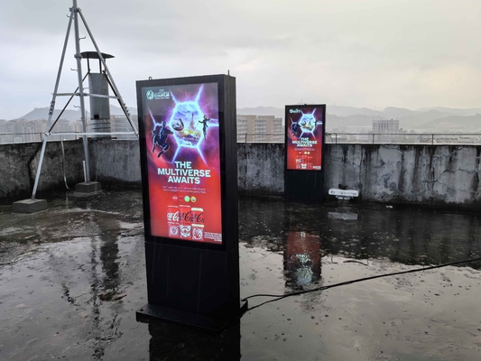 Field Installation Outdoor Aluminum Profile Industrial Digital Signage 32"43"49"55"65" High Brightness Slim IP65 Waterproof