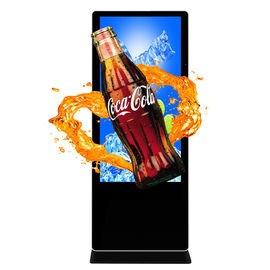 49" Free Standing Digital Signage , 3D Digital Advertising Kiosk 4k Resolution
