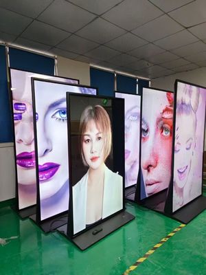 서 있는 75인치 인터랙티브 디지털 사이니지 디스플레이 토템 풀 hd 1080p LCD 모니터 터치 스크린 키오스크 광고 스크린