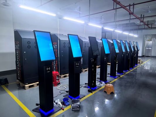 바닥 스탠드 셀프 서비스 주문 및 결제 키오스크 지원 사용자 정의 24 27 32 인치 셀프 주문 결제 키오스크